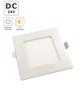 LED panel vestavný | DC24V | 6W | čtverec | 120x120mm | CCT 2000-6000K |