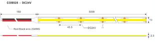 LED pásek PROFI COB SAMSUNG | 480LED | 10W | 24V | IP20 | 10MM |