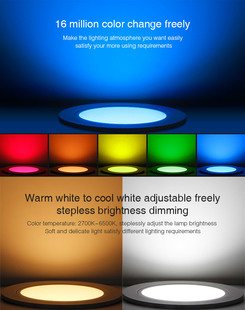 Mi-Light stropní vestavné LED svítidlo RGB+CCT | 18W | 1200lm |  2,4GHz+WiFi |